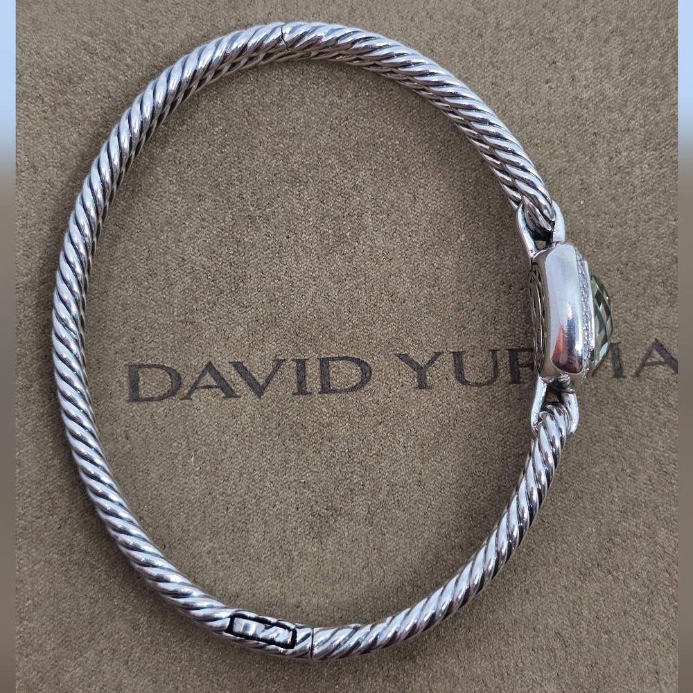 David Yurman Prasiolite & Diamond Albion Bracelet - Picture 8 of 11